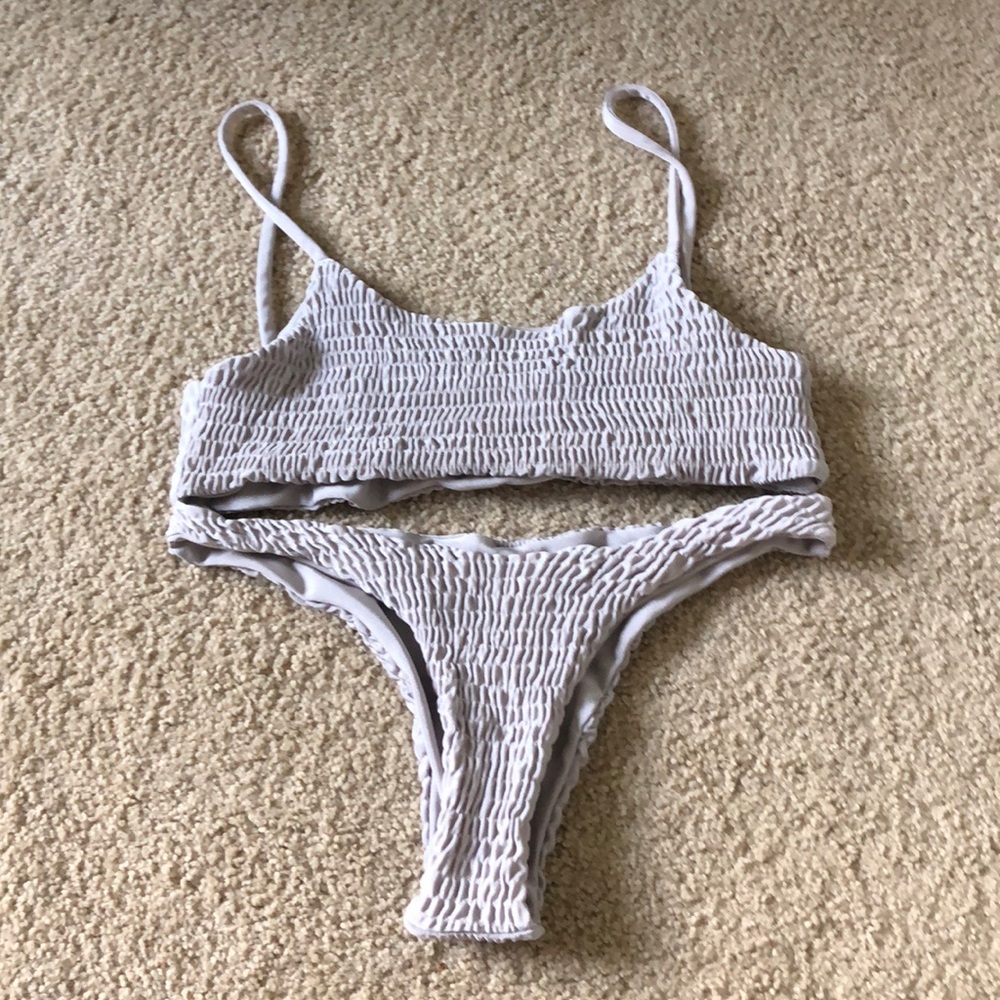 shirred bikini